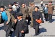 North Korea: People watching at a train station