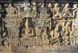 Indonesia: Reliefs at Borobudur in Java
